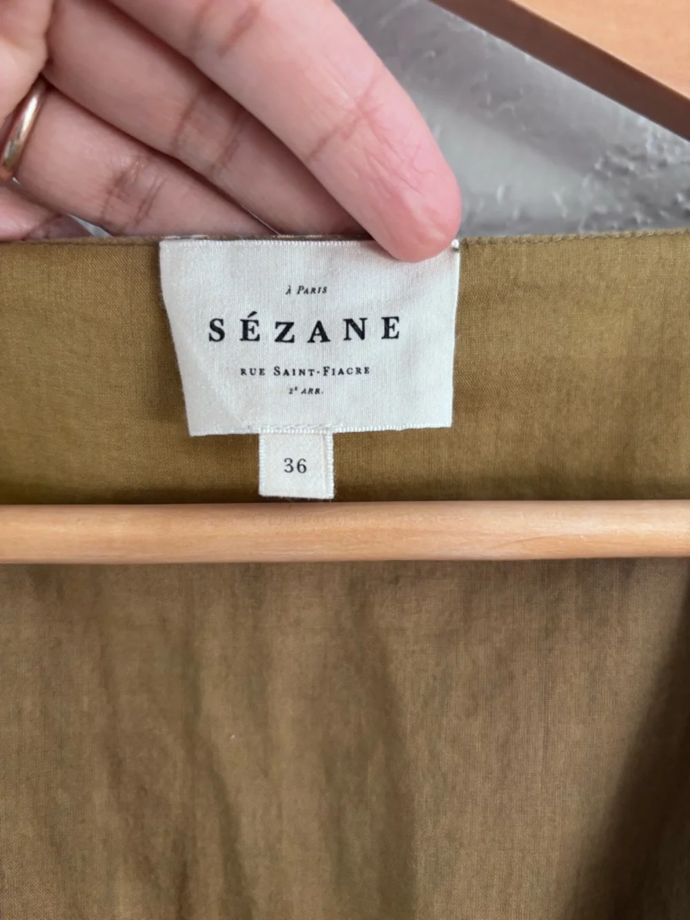 Sezane Solía Organic Cotton Midi Dress Size Small (36)FR - Picture 6 of 7